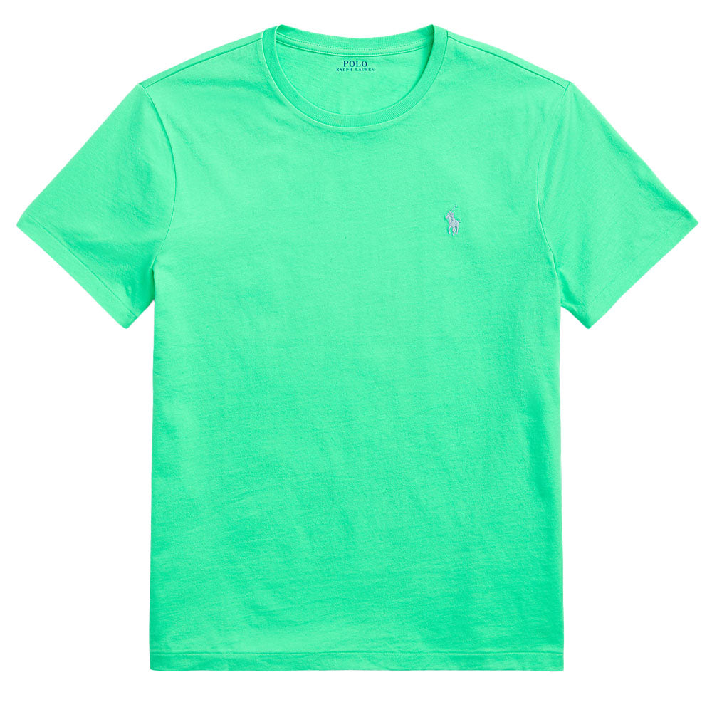 Polo Ralph Lauren Custom Slim Fit Jersey Crewneck T-Shirt Sunset Green ...