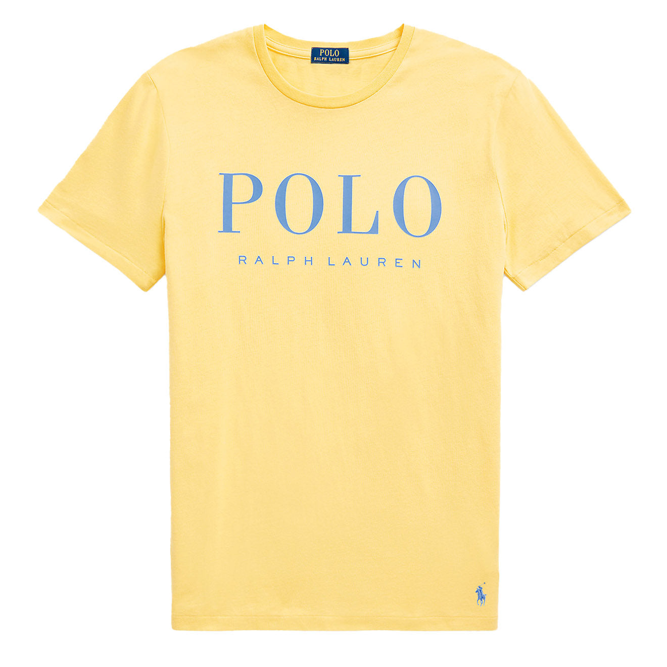 Polo Ralph Lauren Custom Slim Fit Logo Jersey T-Shirt Banana Cream ...