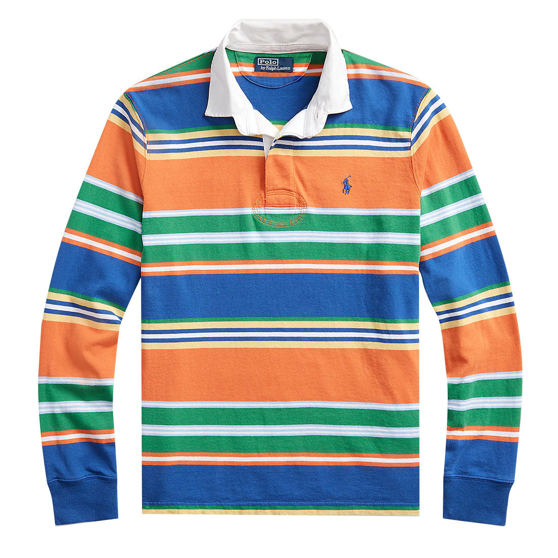 Polo Ralph Lauren The Iconic Rugby Shirt Kona Orange Multi | The Sporting  Lodge