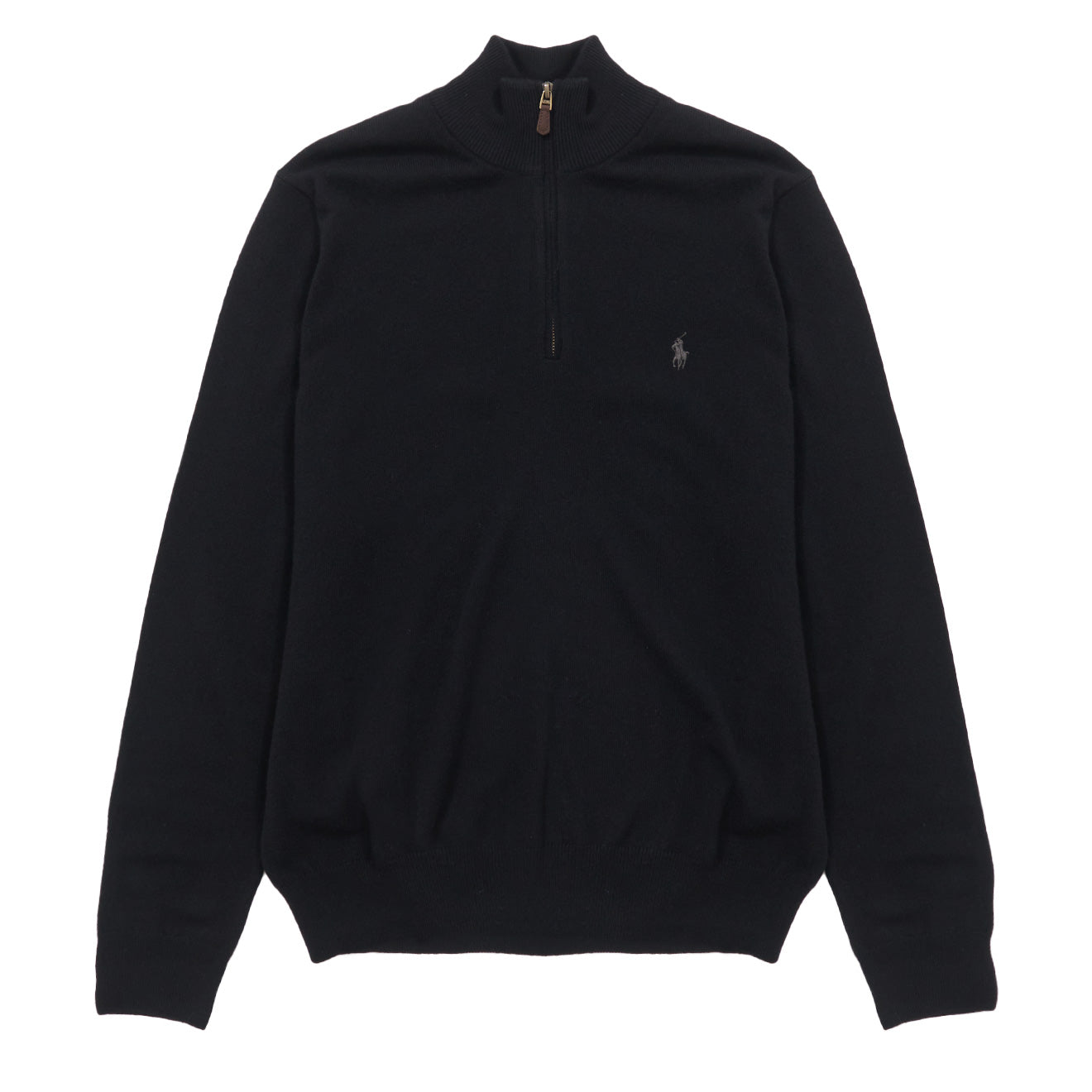 Polo Ralph Lauren Wool Half Zip Pullover Black | The Sporting Lodge
